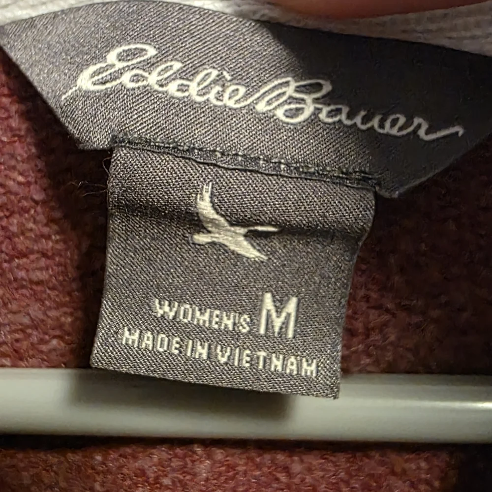 Eddie Bauer Burgundy Zip-Up Hoodie - Picture 2 of 6